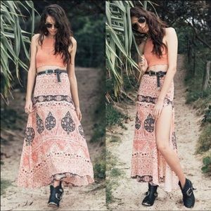 Spell Aloha Fox Split Skirt XS